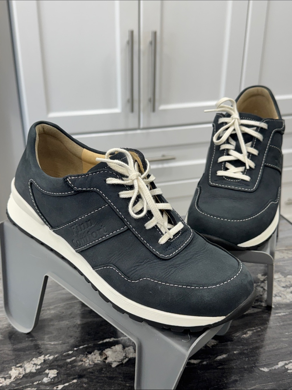 Finn Comfort Prezzo Navy Leather Walking Shoes – Men’s UK 6.5 / US 7